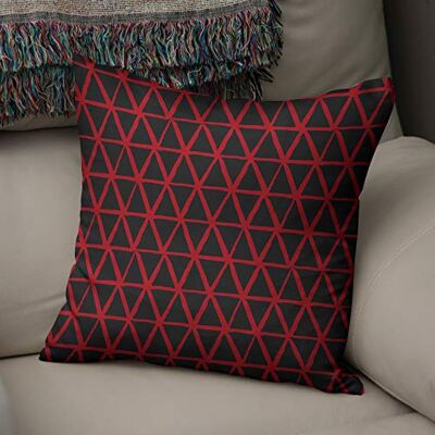 Bonamaison Le Jardin du Lin Kissen Zierkissenbezug Kissenbezug, Rot schwarz Dekoration, Weich Bequem, Für Zuhause Autos Büro Sofa Wohnzimmer Couch Schlafzimmer Dekor, 43x43 Cm Hergestellt in der Türkei Bonamaison Le Jardin du Lin Kissen Zierkissenbezug Kissenbezug, Rot schwarz Dekoration, Weich Bequem, Für Zuhause Autos Büro Sofa Wohnzimmer Couch Schlafzimmer Dekor, 43x43 Cm Hergestellt in der Türkei