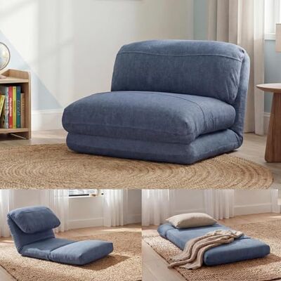 Mendler Schlafsessel HWC-E68 Stoff/Textil hellblau Schlafsofa, Funktionssessel, Klappsessel, Relaxsessel Mendler Schlafsessel HWC-E68 Stoff/Textil hellblau Schlafsofa, Funktionssessel, Klappsessel, Relaxsessel