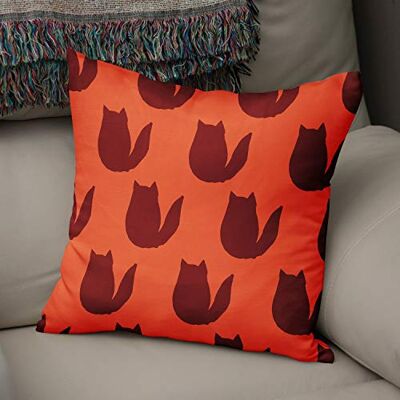 Bonamaison Le Jardin du Lin Kissen Zierkissenbezug Kissenbezug, Orange & Bordeaux Dekoration, Für Zuhause Autos Büro Sofa Wohnzimmer Couch Schlafzimmer Dekor, 50x50 Cm Entworfen und hergestellt in der Türkei Bonamaison Le Jardin du Lin Kissen Zierkissenbezug Kissenbezug, Orange & Bordeaux Dekoration, Für Zuhause Autos Büro Sofa Wohnzimmer Couch Schlafzimmer Dekor, 50x50 Cm Entworfen und hergestellt in der Türkei
