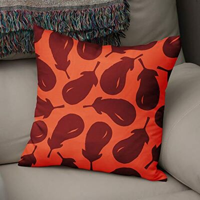 Bonamaison Le Jardin du Lin Kissen Zierkissenbezug Kissenbezug, Orange & Bordeaux Dekoration, Für Zuhause Autos Büro Sofa Wohnzimmer Couch Schlafzimmer Dekor, 50x50 Cm Entworfen und hergestellt in der Türkei Bonamaison Le Jardin du Lin Kissen Zierkissenbezug Kissenbezug, Orange & Bordeaux Dekoration, Für Zuhause Autos Büro Sofa Wohnzimmer Couch Schlafzimmer Dekor, 50x50 Cm Entworfen und hergestellt in der Türkei