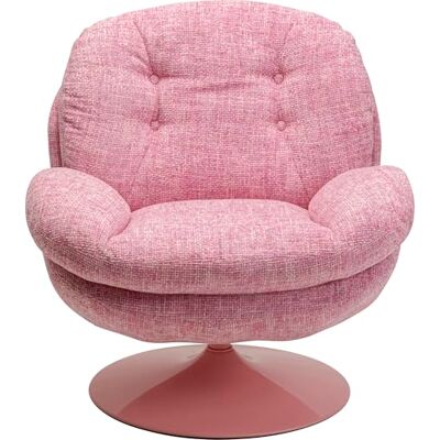 Kare Design Drehsessel Cosy, Pink, 84x81x83 cm, Sitzhöhe 46 cm, Drehbar 360°, Retro Sessel, Sitzmöbel, Wohnzimmer Kare Design Drehsessel Cosy, Pink, 84x81x83 cm, Sitzhöhe 46 cm, Drehbar 360°, Retro Sessel, Sitzmöbel, Wohnzimmer