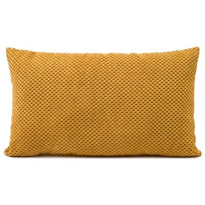 Gözze Kissen Sven, Dekokissen in genoppter Optik, Weiches Sofakissen mit Füllung, 100% Polyester, 30 x 50 cm Senf Gözze Kissen Sven, Dekokissen in genoppter Optik, Weiches Sofakissen mit Füllung, 100% Polyester, 30 x 50 cm Senf