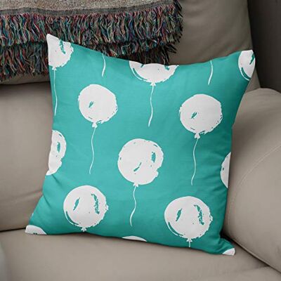 Bonamaison Le Jardin du Lin Kissen Zierkissenbezug Kissenbezug, Türkis & Weiß Dekoration, Weich Bequem, Für Zuhause Autos Büro Sofa Wohnzimmer Couch Schlafzimmer Dekor, 43x43 Cm Hergestellt in der Türkei Bonamaison Le Jardin du Lin Kissen Zierkissenbezug Kissenbezug, Türkis & Weiß Dekoration, Weich Bequem, Für Zuhause Autos Büro Sofa Wohnzimmer Couch Schlafzimmer Dekor, 43x43 Cm Hergestellt in der Türkei