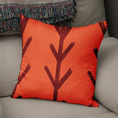 Bonamaison Le Jardin du Lin Kissen Zierkissenbezug Kissenbezug, Orange & Bordeaux Dekoration, Für Zuhause Autos Büro Sofa Wohnzimmer Couch Schlafzimmer Dekor, 50x50 Cm Entworfen und hergestellt in der Türkei Bonamaison Le Jardin du Lin Kissen Zierkissenbezug Kissenbezug, Orange & Bordeaux Dekoration, Für Zuhause Autos Büro Sofa Wohnzimmer Couch Schlafzimmer Dekor, 50x50 Cm Entworfen und hergestellt in der Türkei