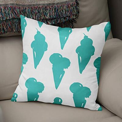 Bonamaison Le Jardin du Lin Kissen Zierkissenbezug Kissenbezug, Türkis & Weiß Dekoration, Weich Bequem, Für Zuhause Autos Büro Sofa Wohnzimmer Couch Schlafzimmer Dekor, 43x43 Cm Hergestellt in der Türkei Bonamaison Le Jardin du Lin Kissen Zierkissenbezug Kissenbezug, Türkis & Weiß Dekoration, Weich Bequem, Für Zuhause Autos Büro Sofa Wohnzimmer Couch Schlafzimmer Dekor, 43x43 Cm Hergestellt in der Türkei