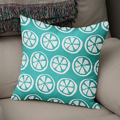 Bonamaison Le Jardin du Lin Kissen Zierkissenbezug Kissenbezug, Türkis & Weiß Dekoration, Weich Bequem, Für Zuhause Autos Büro Sofa Wohnzimmer Couch Schlafzimmer Dekor, 43x43 Cm Hergestellt in der Türkei Bonamaison Le Jardin du Lin Kissen Zierkissenbezug Kissenbezug, Türkis & Weiß Dekoration, Weich Bequem, Für Zuhause Autos Büro Sofa Wohnzimmer Couch Schlafzimmer Dekor, 43x43 Cm Hergestellt in der Türkei