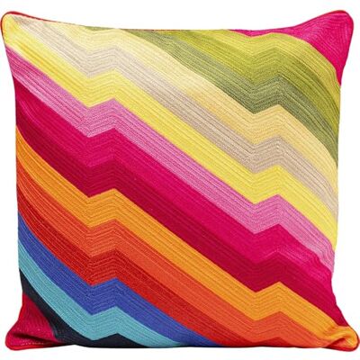 Kare Design Kissen Artistic Zig Zag, 50x50cm, Mehrfarbig, Modern, Zierkissen, Dekokissen, Baumwolle, mit Reißverschluss, Schlafzimmer, Wohnzimmer, für Sofas/Couches Kare Design Kissen Artistic Zig Zag, 50x50cm, Mehrfarbig, Modern, Zierkissen, Dekokissen, Baumwolle, mit Reißverschluss, Schlafzimmer, Wohnzimmer, für Sofas/Couches
