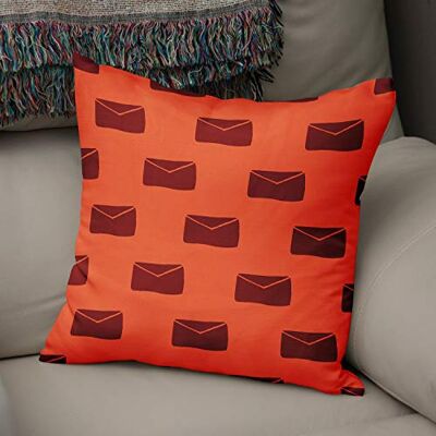 Bonamaison Le Jardin du Lin Kissen Zierkissenbezug Kissenbezug, Orange & Bordeaux Dekoration, Für Zuhause Autos Büro Sofa Wohnzimmer Couch Schlafzimmer Dekor, 50x50 Cm Entworfen und hergestellt in der Türkei Bonamaison Le Jardin du Lin Kissen Zierkissenbezug Kissenbezug, Orange & Bordeaux Dekoration, Für Zuhause Autos Büro Sofa Wohnzimmer Couch Schlafzimmer Dekor, 50x50 Cm Entworfen und hergestellt in der Türkei