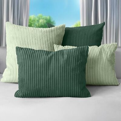 Amilian Dekokissen 4er Set mit Füllung – Sofakissen Set 2x 40x40 cm & 2x 35x45 cm – Weiche Zierkissen, Couchkissen für Sofa Blattpoesie/Schattenwald Amilian Dekokissen 4er Set mit Füllung – Sofakissen Set 2x 40x40 cm & 2x 35x45 cm – Weiche Zierkissen, Couchkissen für Sofa Blattpoesie/Schattenwald