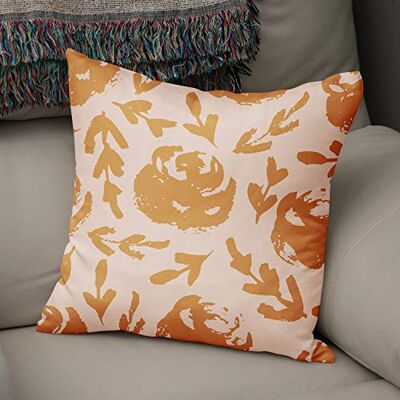Bonamaison Le Jardin du Lin Kissen Zierkissenbezug Kissenbezug, Orange & Off White Dekoration, Weich Bequem, Für Zuhause Autos Büro Sofa Wohnzimmer Couch Schlafzimmer Dekor, 43x43 Cm Hergestellt in der Türkei Bonamaison Le Jardin du Lin Kissen Zierkissenbezug Kissenbezug, Orange & Off White Dekoration, Weich Bequem, Für Zuhause Autos Büro Sofa Wohnzimmer Couch Schlafzimmer Dekor, 43x43 Cm Hergestellt in der Türkei