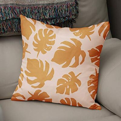 Bonamaison Le Jardin du Lin Kissen Zierkissenbezug Kissenbezug, Orange & Off White Dekoration, Für Zuhause Autos Büro Sofa Wohnzimmer Couch Schlafzimmer Dekor, 50x50 Cm Entworfen und hergestellt in der Türkei Bonamaison Le Jardin du Lin Kissen Zierkissenbezug Kissenbezug, Orange & Off White Dekoration, Für Zuhause Autos Büro Sofa Wohnzimmer Couch Schlafzimmer Dekor, 50x50 Cm Entworfen und hergestellt in der Türkei