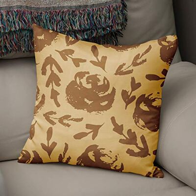 Bonamaison Le Jardin du Lin Kissen Zierkissenbezug Kissenbezug, Brauntöne Dekoration, Für Zuhause Autos Büro Sofa Wohnzimmer Couch Schlafzimmer Dekor, 50x50 Cm Entworfen und hergestellt in der Türkei Bonamaison Le Jardin du Lin Kissen Zierkissenbezug Kissenbezug, Brauntöne Dekoration, Für Zuhause Autos Büro Sofa Wohnzimmer Couch Schlafzimmer Dekor, 50x50 Cm Entworfen und hergestellt in der Türkei