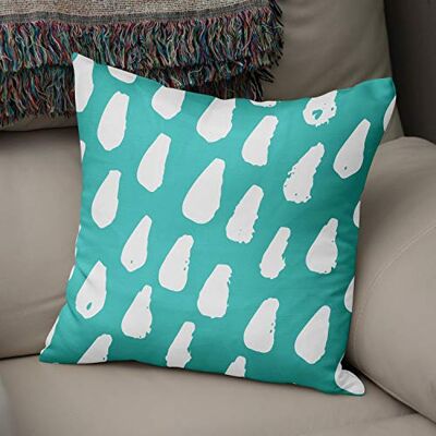 Bonamaison Le Jardin du Lin Kissen Zierkissenbezug Kissenbezug, Türkis & Weiß Dekoration, Weich Bequem, Für Zuhause Autos Büro Sofa Wohnzimmer Couch Schlafzimmer Dekor, 43x43 Cm Hergestellt in der Türkei Bonamaison Le Jardin du Lin Kissen Zierkissenbezug Kissenbezug, Türkis & Weiß Dekoration, Weich Bequem, Für Zuhause Autos Büro Sofa Wohnzimmer Couch Schlafzimmer Dekor, 43x43 Cm Hergestellt in der Türkei