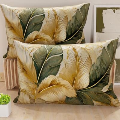 PETTI Artigiani Italiani Paar Kissenbezüge 40 x 145 cm aus Mikrofaser, Dekokissen für Schlafzimmer, Sofa, Wohnzimmer, Set mit 2 Kissenbezügen, Blumenmuster 302, 100% Made in Italy PETTI Artigiani Italiani Paar Kissenbezüge 40 x 145 cm aus Mikrofaser, Dekokissen für Schlafzimmer, Sofa, Wohnzimmer, Set mit 2 Kissenbezügen, Blumenmuster 302, 100% Made in Italy