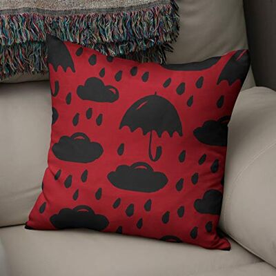 Bonamaison Le Jardin du Lin Kissen Zierkissenbezug Kissenbezug, Rot schwarz Dekoration, Für Zuhause Autos Büro Sofa Wohnzimmer Couch Schlafzimmer Dekor, 50x50 Cm Entworfen und hergestellt in der Türkei Bonamaison Le Jardin du Lin Kissen Zierkissenbezug Kissenbezug, Rot schwarz Dekoration, Für Zuhause Autos Büro Sofa Wohnzimmer Couch Schlafzimmer Dekor, 50x50 Cm Entworfen und hergestellt in der Türkei