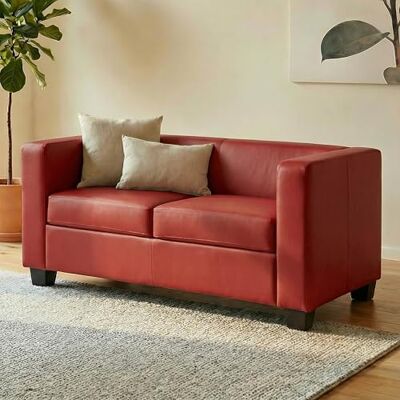 Mendler Lille 2-Sitzer Moderner Roter Sofa - Couch Mendler Lille 2-Sitzer Moderner Roter Sofa - Couch