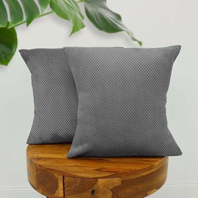 Amilian 2er Set Kissen mit Füllung und Bezug – Dekokissen für Sofa, Bett oder Couch – Zierkissen Set mit weichem Innenkissen – Waschbar & stilvoll Nebelklang 50 x 50 cm Amilian 2er Set Kissen mit Füllung und Bezug – Dekokissen für Sofa, Bett oder Couch – Zierkissen Set mit weichem Innenkissen – Waschbar & stilvoll Nebelklang 50 x 50 cm