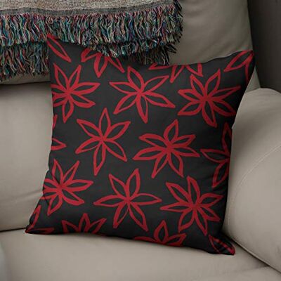 Bonamaison Le Jardin du Lin Kissen Zierkissenbezug Kissenbezug, Rot schwarz Dekoration, Weich Bequem, Für Zuhause Autos Büro Sofa Wohnzimmer Couch Schlafzimmer Dekor, 43x43 Cm Hergestellt in der Türkei Bonamaison Le Jardin du Lin Kissen Zierkissenbezug Kissenbezug, Rot schwarz Dekoration, Weich Bequem, Für Zuhause Autos Büro Sofa Wohnzimmer Couch Schlafzimmer Dekor, 43x43 Cm Hergestellt in der Türkei