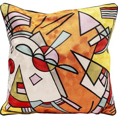 Kare Kissen Art Line Orange, Mehrfarbig, 50x50 cm, Abnehmbarer Bezug mit Reißverschluss, Dekokissen inklusive Füllung, Zierkissen, Sofakissen Kare Kissen Art Line Orange, Mehrfarbig, 50x50 cm, Abnehmbarer Bezug mit Reißverschluss, Dekokissen inklusive Füllung, Zierkissen, Sofakissen