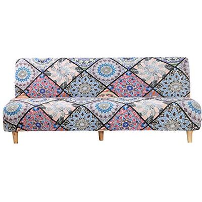 Mingfuxin Armloser Sofabezug, Stretch-Sofabezug ohne Arm, 3-Sitzer, Spandex-Futon-Schonbezug rutschfest Elastischer, vollständig zusammenklappbarer Couch-Sofaschutz für Schlafsofa ohne Armlehnen Mingfuxin Armloser Sofabezug, Stretch-Sofabezug ohne Arm, 3-Sitzer, Spandex-Futon-Schonbezug rutschfest Elastischer, vollständig zusammenklappbarer Couch-Sofaschutz für Schlafsofa ohne Armlehnen