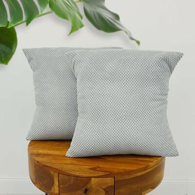 Amilian 2er Set Kissen mit Füllung und Bezug – Dekokissen für Sofa, Bett oder Couch – Zierkissen Set mit weichem Innenkissen – Waschbar & stilvoll Nachtnebel 40 x 40 cm Amilian 2er Set Kissen mit Füllung und Bezug – Dekokissen für Sofa, Bett oder Couch – Zierkissen Set mit weichem Innenkissen – Waschbar & stilvoll Nachtnebel 40 x 40 cm