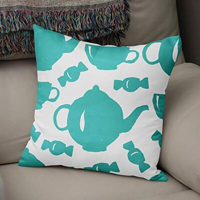 Bonamaison Le Jardin du Lin Kissen Zierkissenbezug Kissenbezug, Türkis & Weiß Dekoration, Weich Bequem, Für Zuhause Autos Büro Sofa Wohnzimmer Couch Schlafzimmer Dekor, 43x43 Cm Hergestellt in der Türkei Bonamaison Le Jardin du Lin Kissen Zierkissenbezug Kissenbezug, Türkis & Weiß Dekoration, Weich Bequem, Für Zuhause Autos Büro Sofa Wohnzimmer Couch Schlafzimmer Dekor, 43x43 Cm Hergestellt in der Türkei
