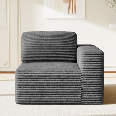 Vesgantti Modulare Wohnlandschaft Ecksofa, Cord Sofa mit Federkern, Kühlgel-Schicht & hochdichter Komfortpolsterung, extra tiefer Sitzfläche, Polstersofa für Wohnzimmer, ohne Montage (Rechtes Modul) Vesgantti Modulare Wohnlandschaft Ecksofa, Cord Sofa mit Federkern, Kühlgel-Schicht & hochdichter Komfortpolsterung, extra tiefer Sitzfläche, Polstersofa für Wohnzimmer, ohne Montage (Rechtes Modul)