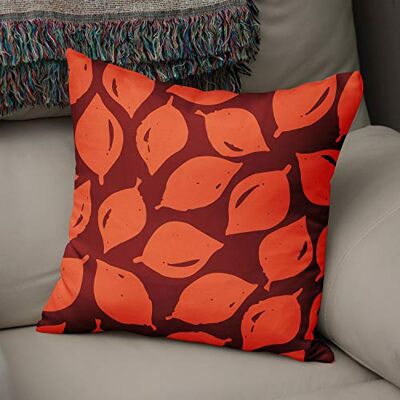 Bonamaison Le Jardin du Lin Kissen Zierkissenbezug Kissenbezug, Orange & Bordeaux Dekoration, Weich Bequem, Für Zuhause Autos Büro Sofa Wohnzimmer Couch Schlafzimmer Dekor, 43x43 Cm Hergestellt in der Türkei Bonamaison Le Jardin du Lin Kissen Zierkissenbezug Kissenbezug, Orange & Bordeaux Dekoration, Weich Bequem, Für Zuhause Autos Büro Sofa Wohnzimmer Couch Schlafzimmer Dekor, 43x43 Cm Hergestellt in der Türkei