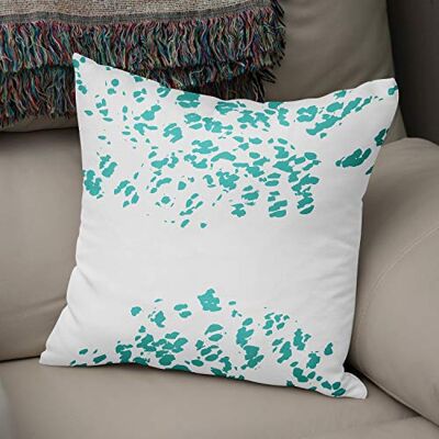 Bonamaison Le Jardin du Lin Kissen Zierkissenbezug Kissenbezug, Türkis & Weiß Dekoration, Weich Bequem, Für Zuhause Autos Büro Sofa Wohnzimmer Couch Schlafzimmer Dekor, 43x43 Cm Hergestellt in der Türkei Bonamaison Le Jardin du Lin Kissen Zierkissenbezug Kissenbezug, Türkis & Weiß Dekoration, Weich Bequem, Für Zuhause Autos Büro Sofa Wohnzimmer Couch Schlafzimmer Dekor, 43x43 Cm Hergestellt in der Türkei