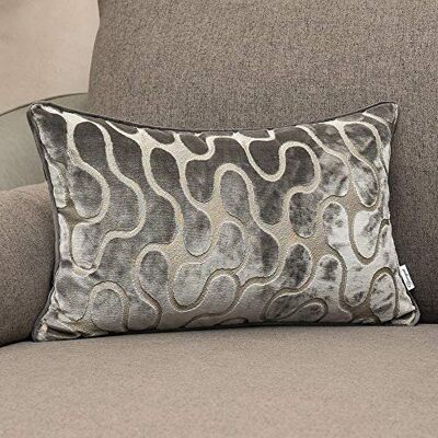 Yangest Kissenbezug, gewellt, modern, mit Reißverschluss, rechteckig, für Sofa, Couch, Schlafzimmer, Wohnzimmer, Heimdekoration, 30,5 x 50,8 cm, Silbergrau Yangest Kissenbezug, gewellt, modern, mit Reißverschluss, rechteckig, für Sofa, Couch, Schlafzimmer, Wohnzimmer, Heimdekoration, 30,5 x 50,8 cm, Silbergrau