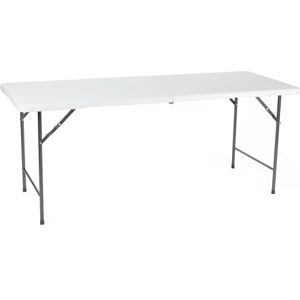 Perel Klapptisch, zusammenklappbar, wetterfest, mit Griff, ideal für Picknick, Camping, Grillen, Party, perfekt für den Innen- und Außenbereich, Perel Klapptisch, zusammenklappbar, wetterfest, mit Griff, ideal für Picknick, Camping, Grillen, Party, perfekt für den Innen- und Außenbereich,