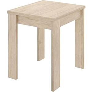 DEKIT GRUPO RIMOBEL BOK Beistelltisch für Esszimmer oder Küche, ausziehbar, Melamin, natürliche Eiche, 79-77 x 67-134 x 67 cm DEKIT GRUPO RIMOBEL BOK Beistelltisch für Esszimmer oder Küche, ausziehbar, Melamin, natürliche Eiche, 79-77 x 67-134 x 67 cm
