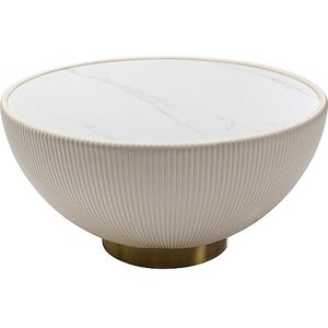 Kare Design Couchtisch Endless Vegas, Weiß, 71cm Durchmesser, Wohnzimmertisch, Beistelltisch, rund, Keramik Oberfläche, 36x71x71 cm (H/B/T) Kare Design Couchtisch Endless Vegas, Weiß, 71cm Durchmesser, Wohnzimmertisch, Beistelltisch, rund, Keramik Oberfläche, 36x71x71 cm (H/B/T)