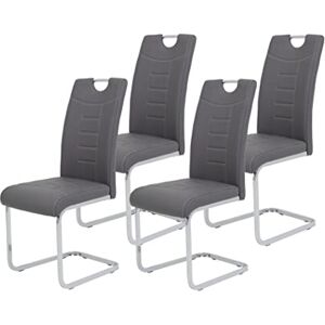 Hela - RUBY S - Grau - Kunstleder - Chair Hela - RUBY S - Grau - Kunstleder - Chair