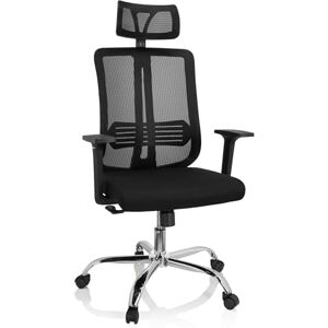 hjh OFFICE 719221 Bürostuhl ZH 200 Drehstuhl mit ergonomischer Rückenlehne, Kopfstütze verstellbar, Stoff/Netzstoff Schwarz hjh OFFICE 719221 Bürostuhl ZH 200 Drehstuhl mit ergonomischer Rückenlehne, Kopfstütze verstellbar, Stoff/Netzstoff Schwarz