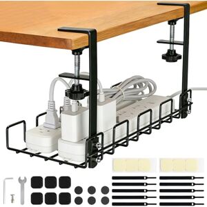 VINATO Unter dem Kabelmanagement Schreibtisch, Kabelkanal Schreibtisch Ohne Bohren, Untertisch Kabelmanagement aus Metall für Schreibtische und Büros VINATO Unter dem Kabelmanagement Schreibtisch, Kabelkanal Schreibtisch Ohne Bohren, Untertisch Kabelmanagement aus Metall für Schreibtische und Büros