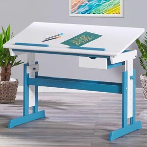 Inter Link – Höhenverstellbarer Schreibtisch – Kinderschreibtisch – Schülerschreibtisch – Neigungsverstellung – Buchhalterung – Massivholz weiß lackiert Petrol Applikationen Petrol / Weiß Inter Link – Höhenverstellbarer Schreibtisch – Kinderschreibtisch – Schülerschreibtisch – Neigungsverstellung – Buchhalterung – Massivholz weiß lackiert Petrol Applikationen Petrol / Weiß