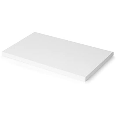 Emuca Tischplatten für Küche, Esstisch oder Schreibtisch, Rechteckige Tischplatte 900x500mm, Weiß lackiert, Holz Emuca Tischplatten für Küche, Esstisch oder Schreibtisch, Rechteckige Tischplatte 900x500mm, Weiß lackiert, Holz