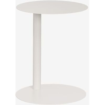 SKLUM Runder Beistelltisch aus Stahl (Ø40 cm) Yannik Gardenia Weiß SKLUM Runder Beistelltisch aus Stahl (Ø40 cm) Yannik Gardenia Weiß