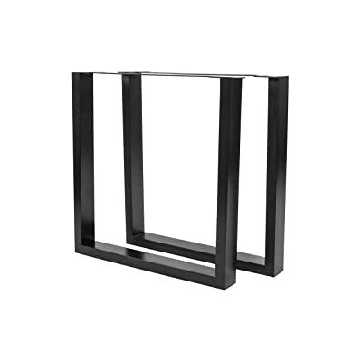 SAM Tischgestell U-Form 2er Set 70x73 cm Eisen schwarz, Kufengestell lackiert, für Esstische & Schreibtische, Tischkufen für DIY-Projekte, Industrial-Design, Verstellbarer Bodenschutz SAM Tischgestell U-Form 2er Set 70x73 cm Eisen schwarz, Kufengestell lackiert, für Esstische & Schreibtische, Tischkufen für DIY-Projekte, Industrial-Design, Verstellbarer Bodenschutz