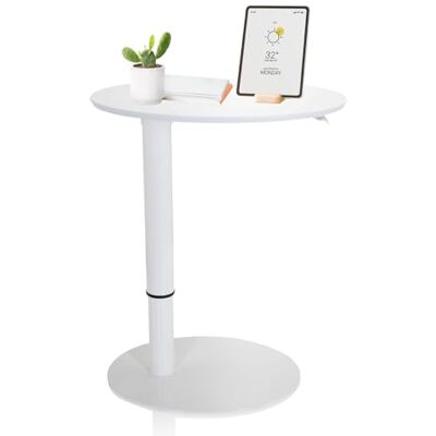 hjh OFFICE 830055 Stehtisch höhenverstellbar Stand III Weiß Beistelltisch Pult mit Gasfeder, Höhe bis 104,5 cm hjh OFFICE 830055 Stehtisch höhenverstellbar Stand III Weiß Beistelltisch Pult mit Gasfeder, Höhe bis 104,5 cm