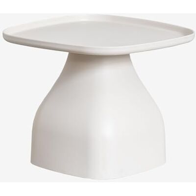 SKLUM Quadratischer Beistelltisch (48x48 cm) Jubarri Gardenia Weiß ↑38 cm SKLUM Quadratischer Beistelltisch (48x48 cm) Jubarri Gardenia Weiß ↑38 cm