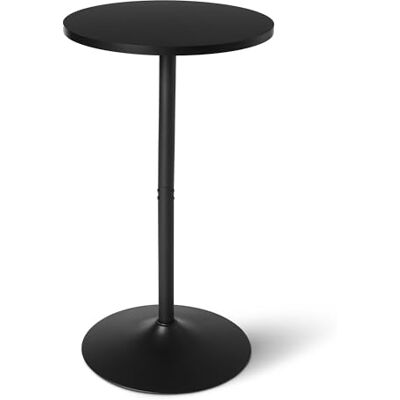 Amazon Bartisch, Frühstückstisch, Bistrotisch, Rund, für den Innenbereich, 59,9cm x 59,9cm x 106,4cm, Schwarz Amazon Bartisch, Frühstückstisch, Bistrotisch, Rund, für den Innenbereich, 59,9cm x 59,9cm x 106,4cm, Schwarz