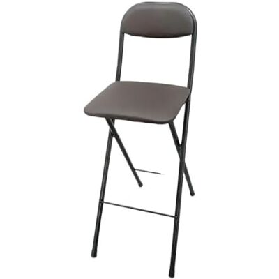 LXLAEOANG Hocker Klappbar Klappbare Barhocker Mit Hoher Rückenlehne Mit Leder gepolsterte, klappbare Stühle in Thekenhöhe for Küche oder Bar(Black brown 70 cm) LXLAEOANG Hocker Klappbar Klappbare Barhocker Mit Hoher Rückenlehne Mit Leder gepolsterte, klappbare Stühle in Thekenhöhe for Küche oder Bar(Black brown 70 cm)