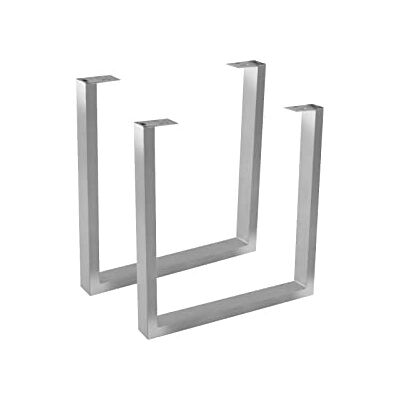 SAM Tischgestell U-Form 2er Set Eisen Silber lackiert, Kufengestell für Esstische, Schreibtische & Arbeitstische, Tischkufen für DIY-Projekte, Industrial-Design SAM Tischgestell U-Form 2er Set Eisen Silber lackiert, Kufengestell für Esstische, Schreibtische & Arbeitstische, Tischkufen für DIY-Projekte, Industrial-Design