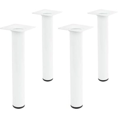 Amig Rundes Möbelbein aus Stahl robust und vielseitig ideal für Tische und Schreibtische inklusive Schrauben weiß, 30 x 250 mm, Metall Amig Rundes Möbelbein aus Stahl robust und vielseitig ideal für Tische und Schreibtische inklusive Schrauben weiß, 30 x 250 mm, Metall