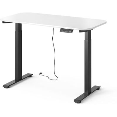Vicco Schreibtisch höhenverstellbarer Elevate, Schwarz/Weiß, 120 x 60 cm 2 Motoren, zur Nutzung als Arbeitsplatz oder Computertisch geeignet Vicco Schreibtisch höhenverstellbarer Elevate, Schwarz/Weiß, 120 x 60 cm 2 Motoren, zur Nutzung als Arbeitsplatz oder Computertisch geeignet