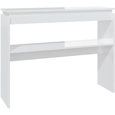 vidaXL Konsolentisch Konsole Beistelltisch Flurtisch Sideboard Ablagetisch Wandtisch Frisiertisch Schminktisch Hochglanz-Weiß 102x30x80cm Holzwerkstoff vidaXL Konsolentisch Konsole Beistelltisch Flurtisch Sideboard Ablagetisch Wandtisch Frisiertisch Schminktisch Hochglanz-Weiß 102x30x80cm Holzwerkstoff