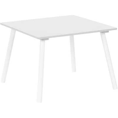 Beliani Kindertisch mit 2 Stühlen MDF weiß/grau Tierform Bär Kinder-Sitzgruppe Mimili Beliani Kindertisch mit 2 Stühlen MDF weiß/grau Tierform Bär Kinder-Sitzgruppe Mimili