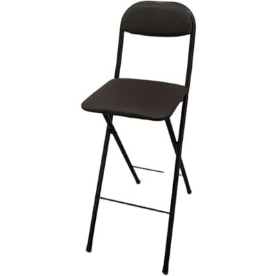 LXLAEOANG Hocker Klappbar Klappbare Barhocker Mit Hoher Rückenlehne Mit Leder gepolsterte, klappbare Stühle in Thekenhöhe for Küche oder Bar(Black 70 cm) LXLAEOANG Hocker Klappbar Klappbare Barhocker Mit Hoher Rückenlehne Mit Leder gepolsterte, klappbare Stühle in Thekenhöhe for Küche oder Bar(Black 70 cm)